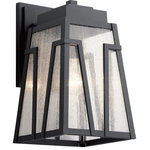 Kichler Lighting - Koblenz 1 Light Outdoor Wall Light, Textured Black - An updated interpretation of craftsman style, Koblenz brings a fresh look to exterior lighting. The clear seeded glass and black finish are designed with outdoor living in mind, for beauty that lasts.