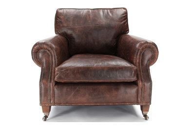 Hepburn - Brown Vintage Leather Armchair