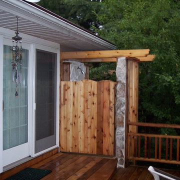 Deck, Paved Walkway, and Landscaping