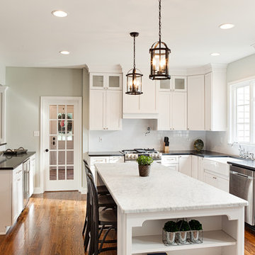 Phoenixville, PA : Bright and Airy Kitchen with view to Mudroom