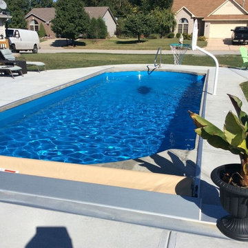 Pool Remodel with Retractable Pool Cover