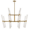Savoy House Arlon 24-Light LED Chandelier 1-1734-24-322, Brass