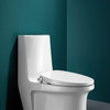 Taranto Non-Electric Bidet Toilet Seat for Elongated in White