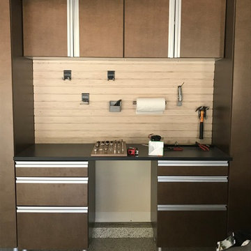 Copper Blaze Garage Install with Extruded Aluminum Handles