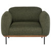 Benson Single Seat Sofa, Hunter Green Tweed