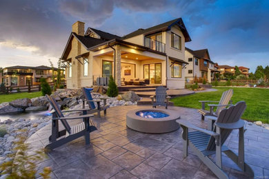 Inspiration for a contemporary exterior home remodel in Denver