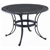Home Styles Round Outdoor Dining Table in Black-48" Diameter