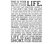 Holstee , Poster White Manifesto, 18"x24"
