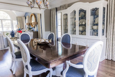 Inspiration for a transitional dining room remodel in New York