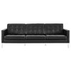 Loft Leather Sofa, Black