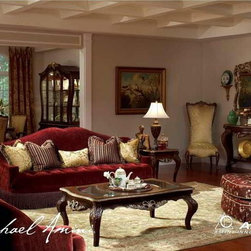 AICO Furniture - Imperial Court Occasional Table Set - AIC-7920-ROOM - Fabric