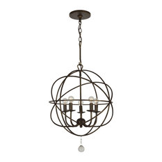 Solaris 5 Light English Bronze Mini Chandelier