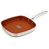 Kevin Dundon Signature 11" Square Grill Pan With Long Handle, Copper
