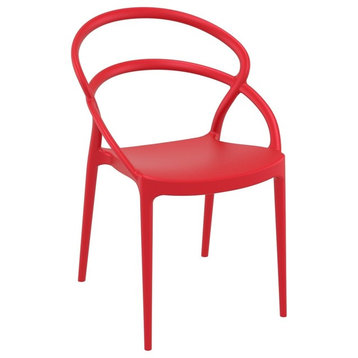 Compamia Pia Set of 2 Dining Chair, Red