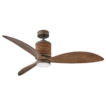 Hinkley Marin 60" LED Indoor/Outdoor Ceiling Fan, Metallic Matte Bronze