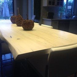 White Wash Elm Table - Dining Tables