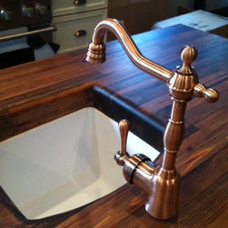 Reclaimed Wood Counter Top - Kitchen Countertops