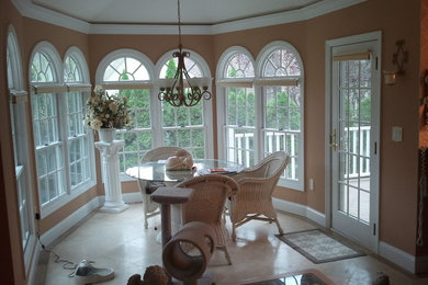 Inspiration for a timeless dining room remodel in New York