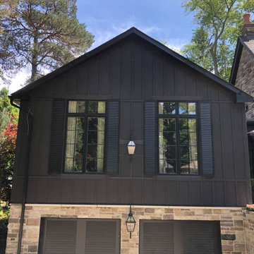 Siding Installation - James Hardie Board and Batten in Midnight Black