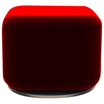 Boxer Pouf, Oslo Red Fabric