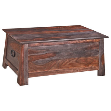 Porter Designs Kalispell Solid Sheesham Wood Trunk Coffee Table - Brown
