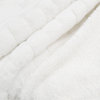Super Mink Faux Fur Throw Blanket, Bright White, 60"x80"
