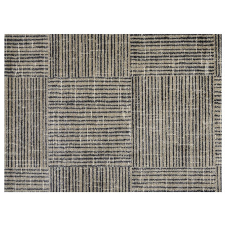 2' x 3' Modern Geo Lines, Squares Washable Floor Mat