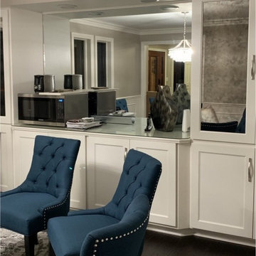 Transitional Remodel of Kitchen, Bar Area and Dining Room