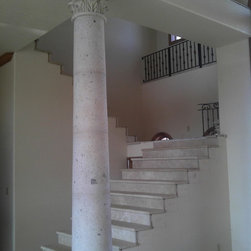 Indoor Cantera Column with Corinthian Top - Columns And Capitals