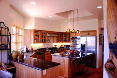 Example of a tuscan kitchen design in Phoenix