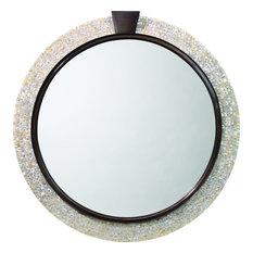 Mother Of Pearl Mirror Houzz Mother Of Pearl Mirror, Large Round Mother Of Pearl Mirror