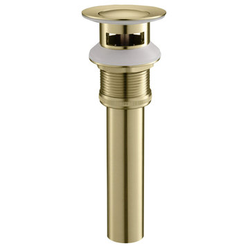 Pop-Up Drain Stopper with Overflow KPW100, Brushed Gold