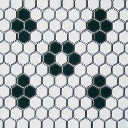 Rosette & Quad Hex Tile Patterns Made to Order at MosaicTile.com - Mosaic Tile
