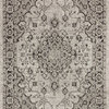 Rozetta Boho Medallion Textured Weave Indoor/Outdoor, Gray/Black, 9 X 12