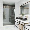 VIGO 60x74 Elan Frameless Sliding Shower Door, Matte Gold