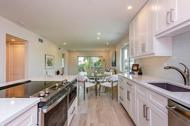 Example of a beach style kitchen design in Miami