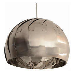 lightexture - Iris Pendant Light 13" Stainless Steel - Pendant Lighting
