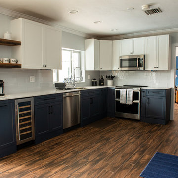Contemporary Kitchen Update Done in a 2 Tone Color
