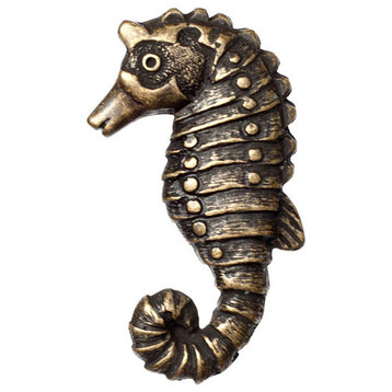 Sea Horse Knob - Antique Brass (BSH-683274)