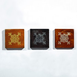 Tempered Leather Tile Foil Accents - Wall And Floor Tile