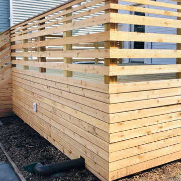 Contemporary Cedar Deck - Detail