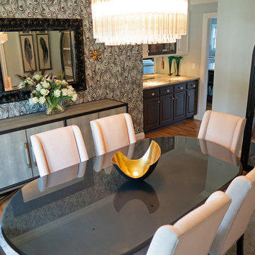 Feathered Luxe Dining & Foyer