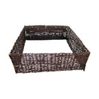 Deep Woven Willow Raised Bed, 48"W x 48"L x 12"H