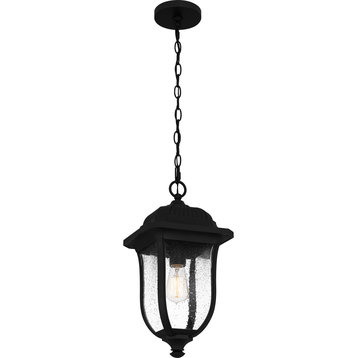 Quoizel MUL1909MBK Mulberry Outdoor 1 Light Hanging in Matte Black