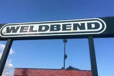 Before new paint job on old sign