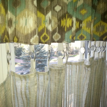 Custom-made drapery panels