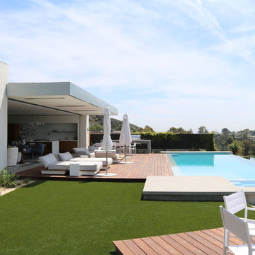 Ipe deck merge with pool Mailbu CA