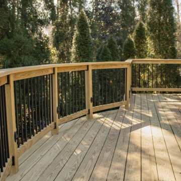 Deck Build Using Pressure Treated Pine with Timbertech Deck Lighting