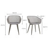 Piazza Outdoor Chair Gray, Set of 2