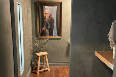 Powder room - eclectic powder room idea in Los Angeles